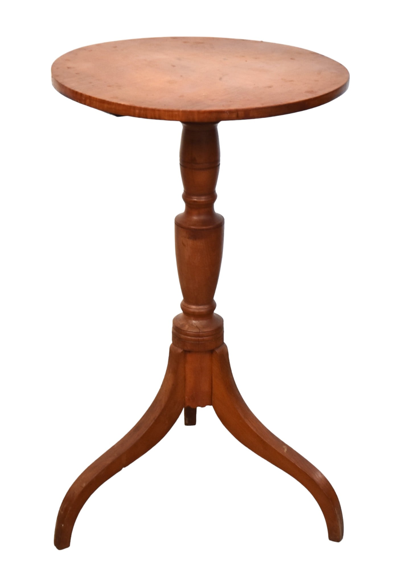 Curly Maple Queen Anne Candlestand (1 of 6)