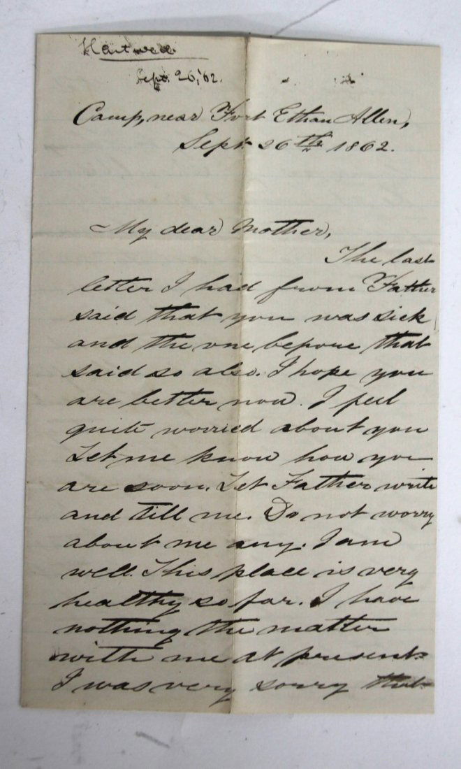 Emancipation Proclamation Civil War Letter (1 of 3)
