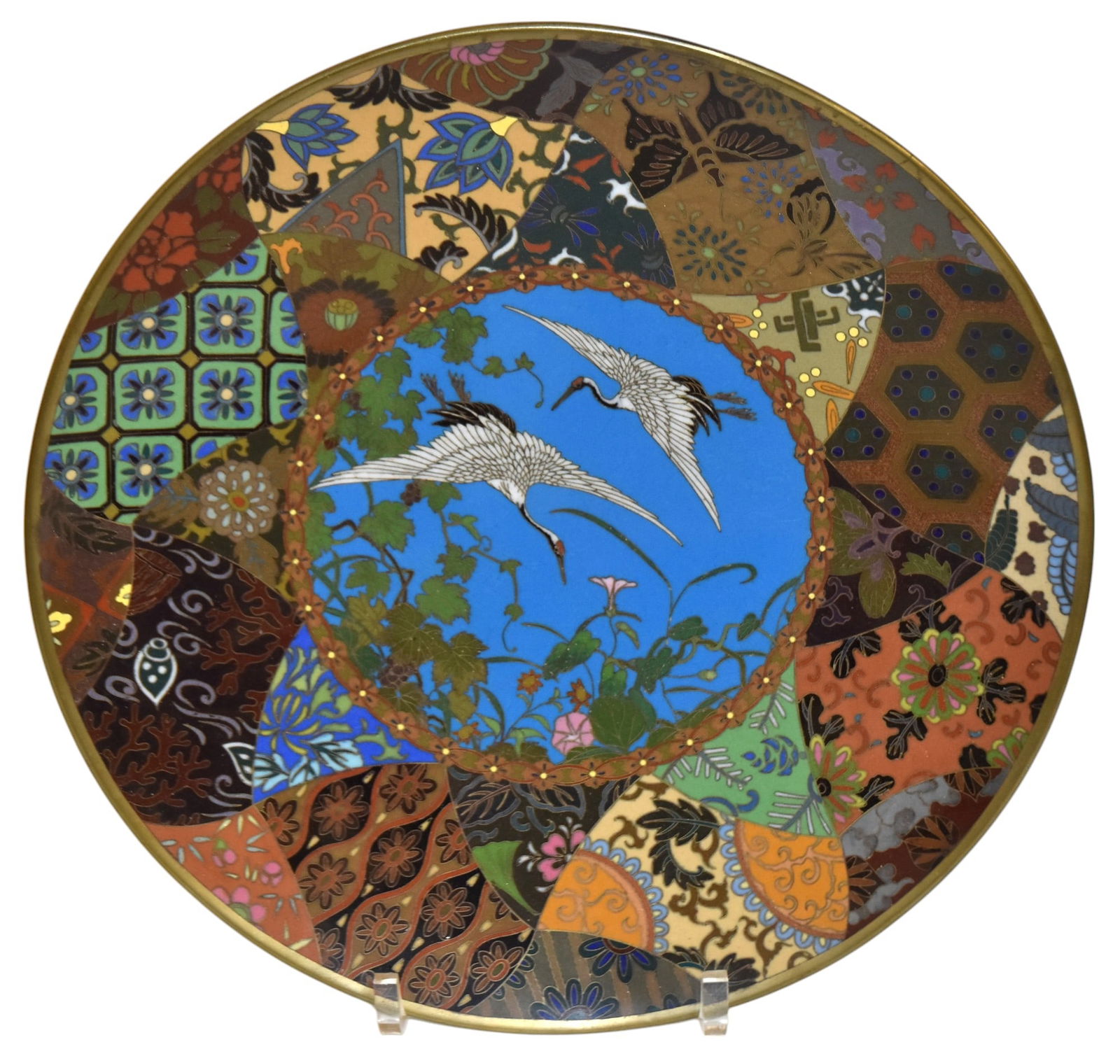 Fine Japanese Cloisonne Plate (1 of 5)