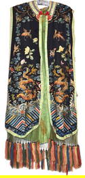 Chinese Embroidered Silk Ladies Robe Vest