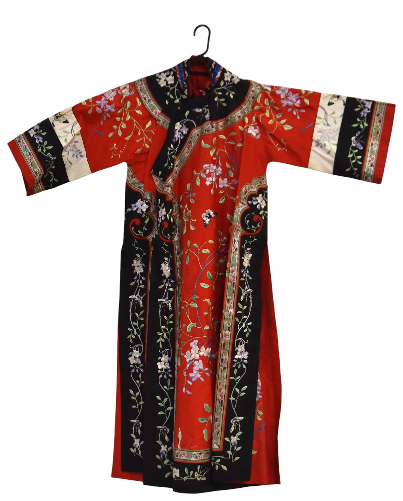 Chinese Embroidered Silk Ladies Robe (1 of 8)