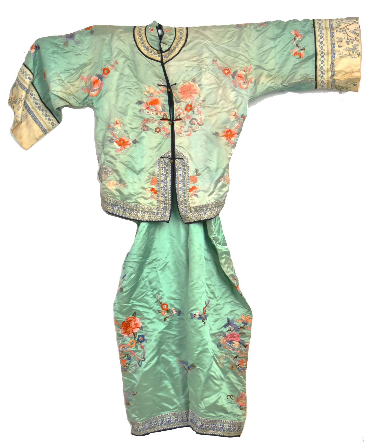 Chinese Embroidered Silk Jacket and Pants (1 of 16)