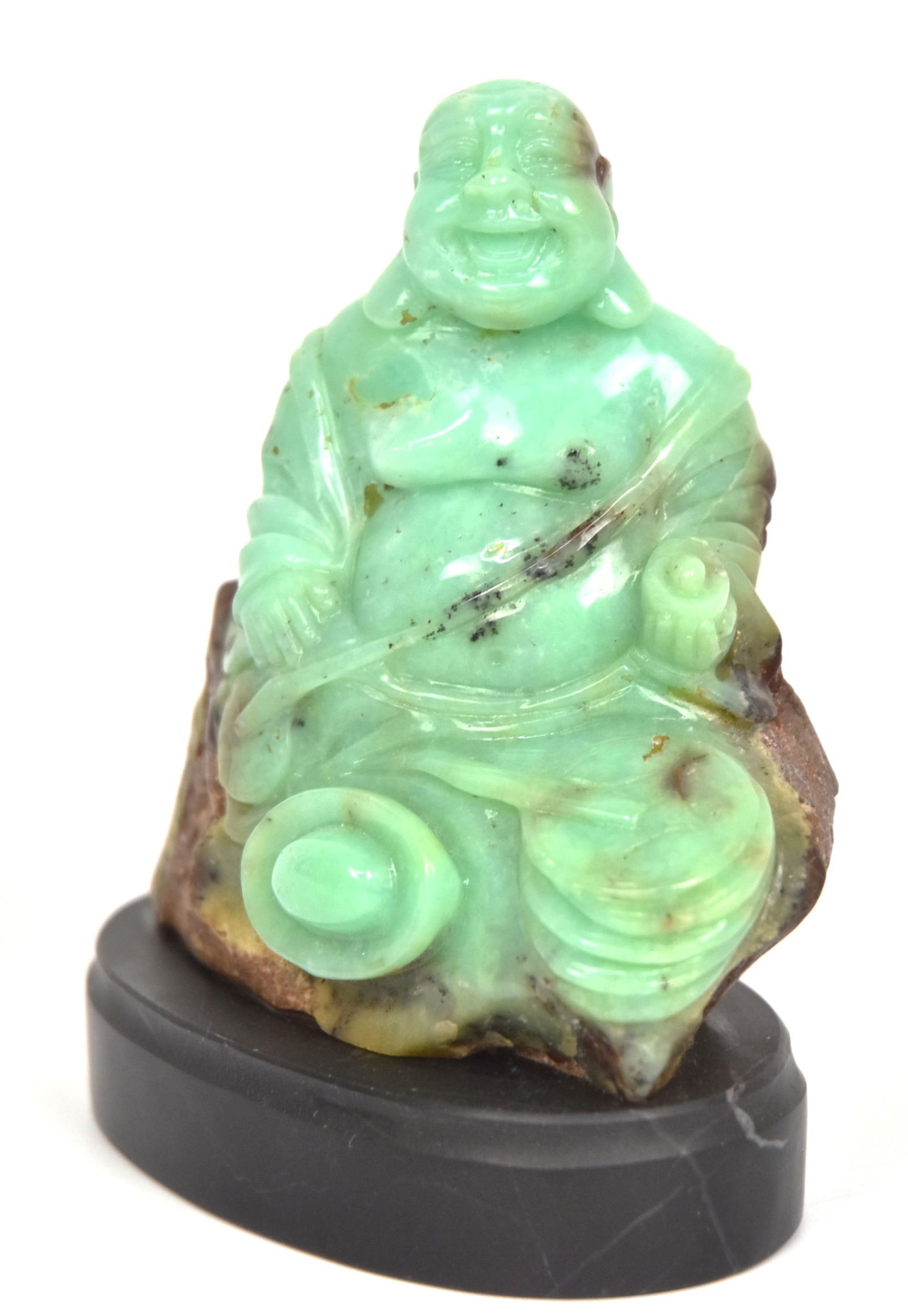 Chinese Carved Jadeite Buddha (1 of 7)