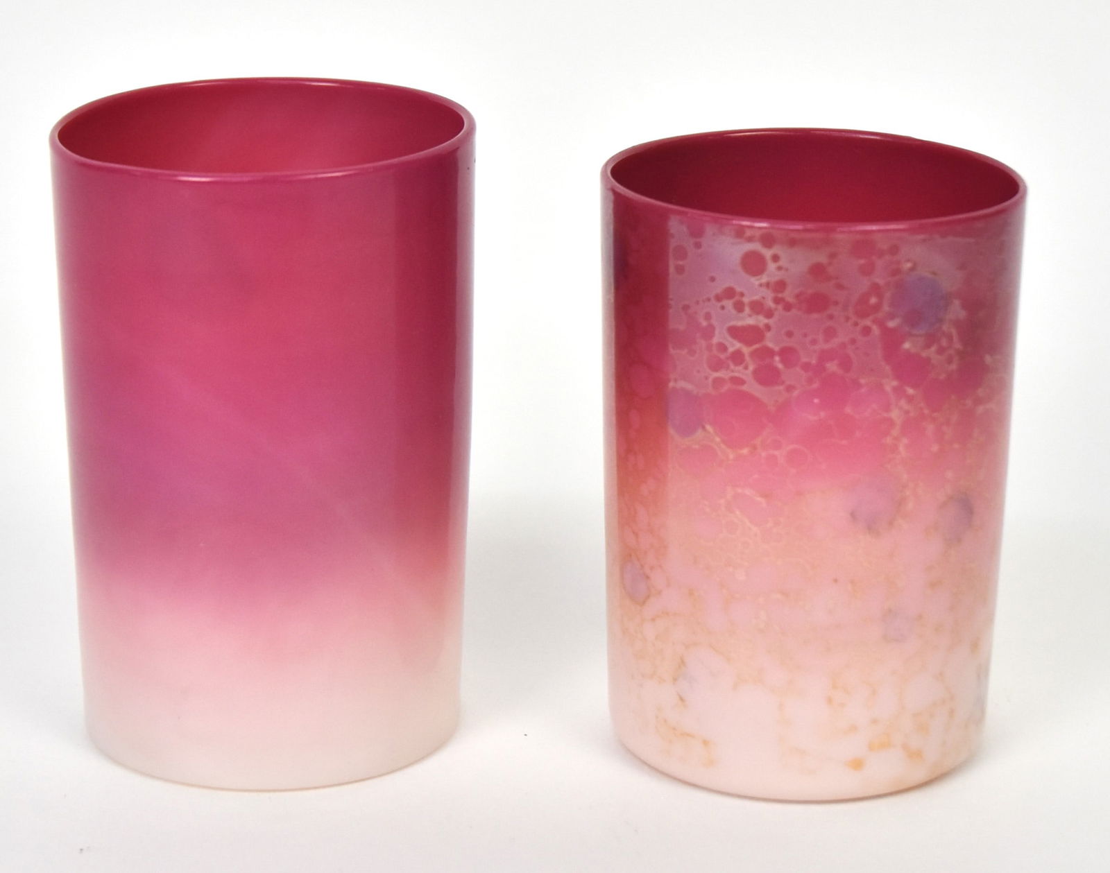Two New England Peachblow Tumblers (1 of 4)
