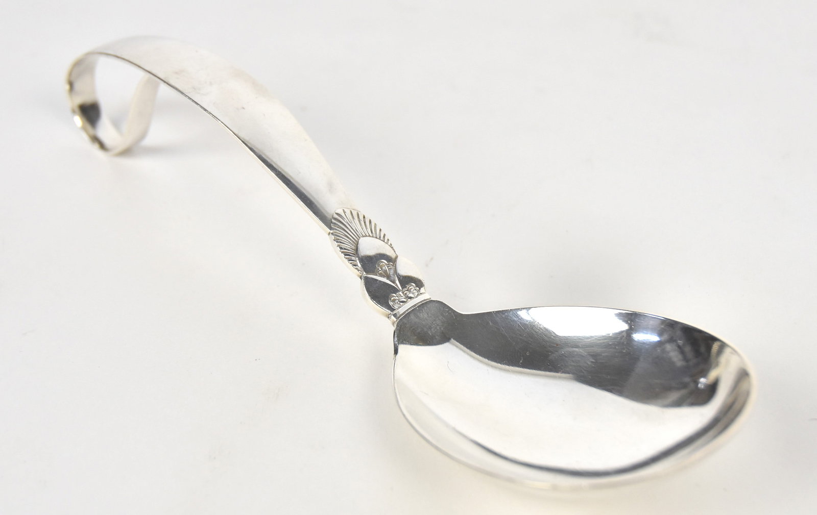 Georg Jensen Cactus Sterling Silver Ladle: Signed on back. 8"L.
