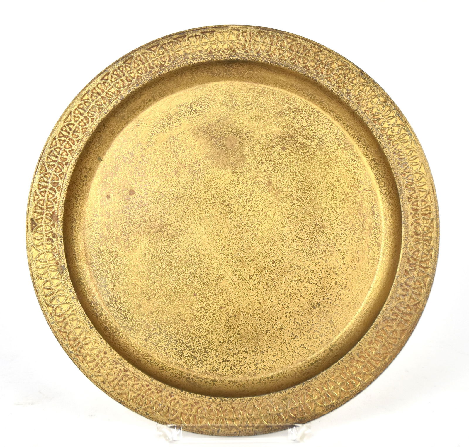 Large Tiffany Studios Gold Dome Charger (1 of 5)