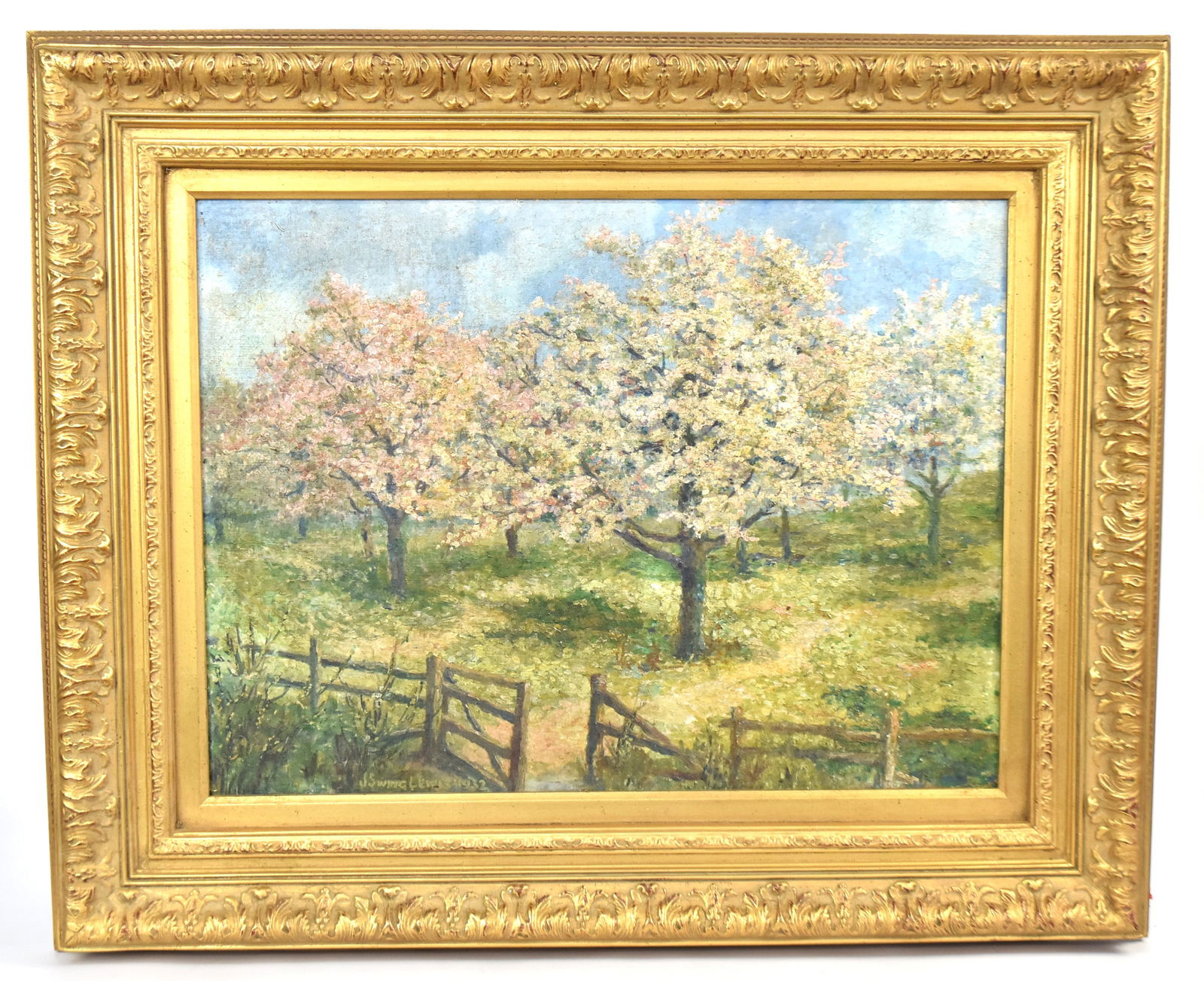 Jeanette Swing Lewis ( Cincinnati, Rookwood Artist) Oil Painting (1 of 8)