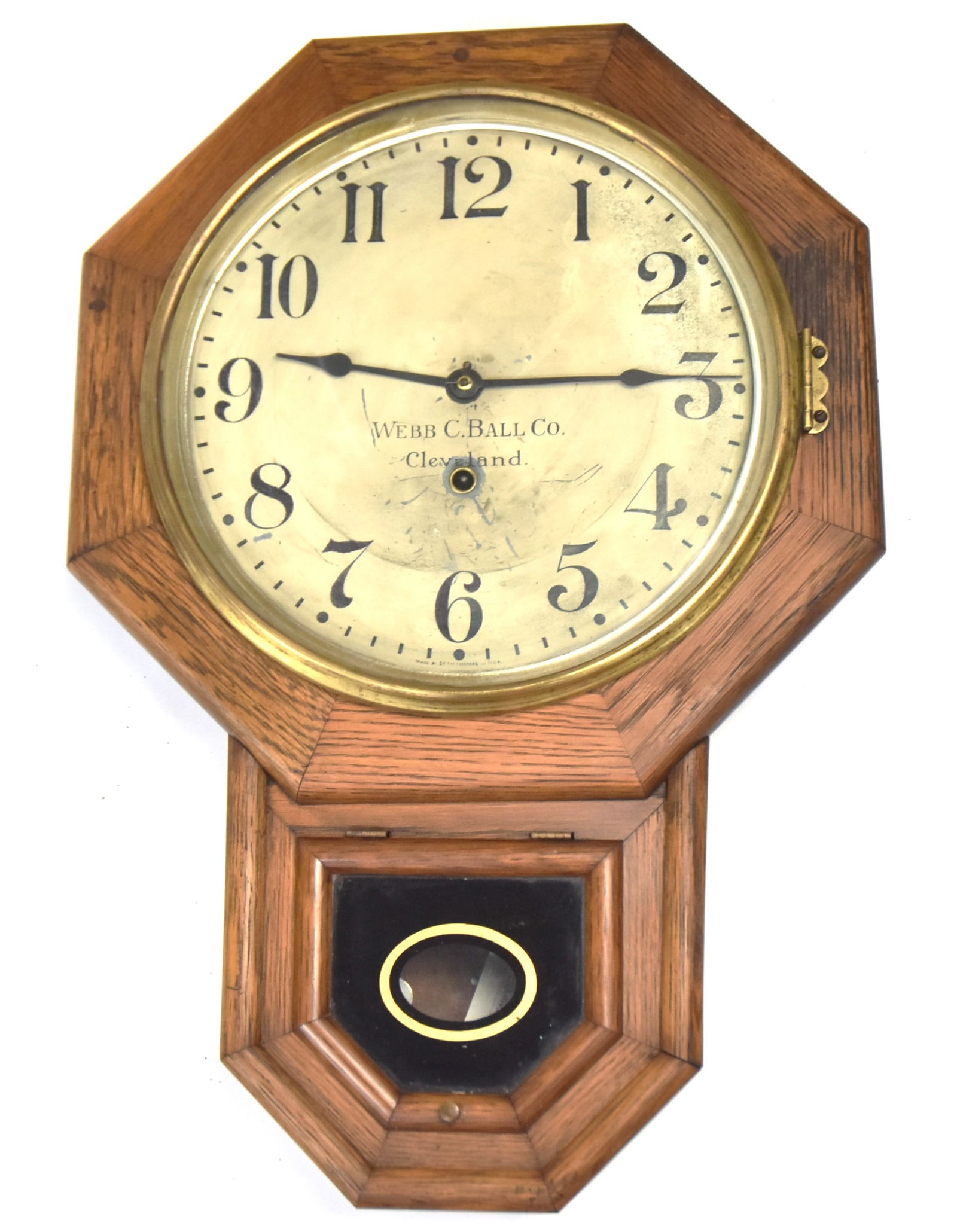 Webb C. Ball Co. Cleveland Seth Thomas Advertising Clock (1 of 4)