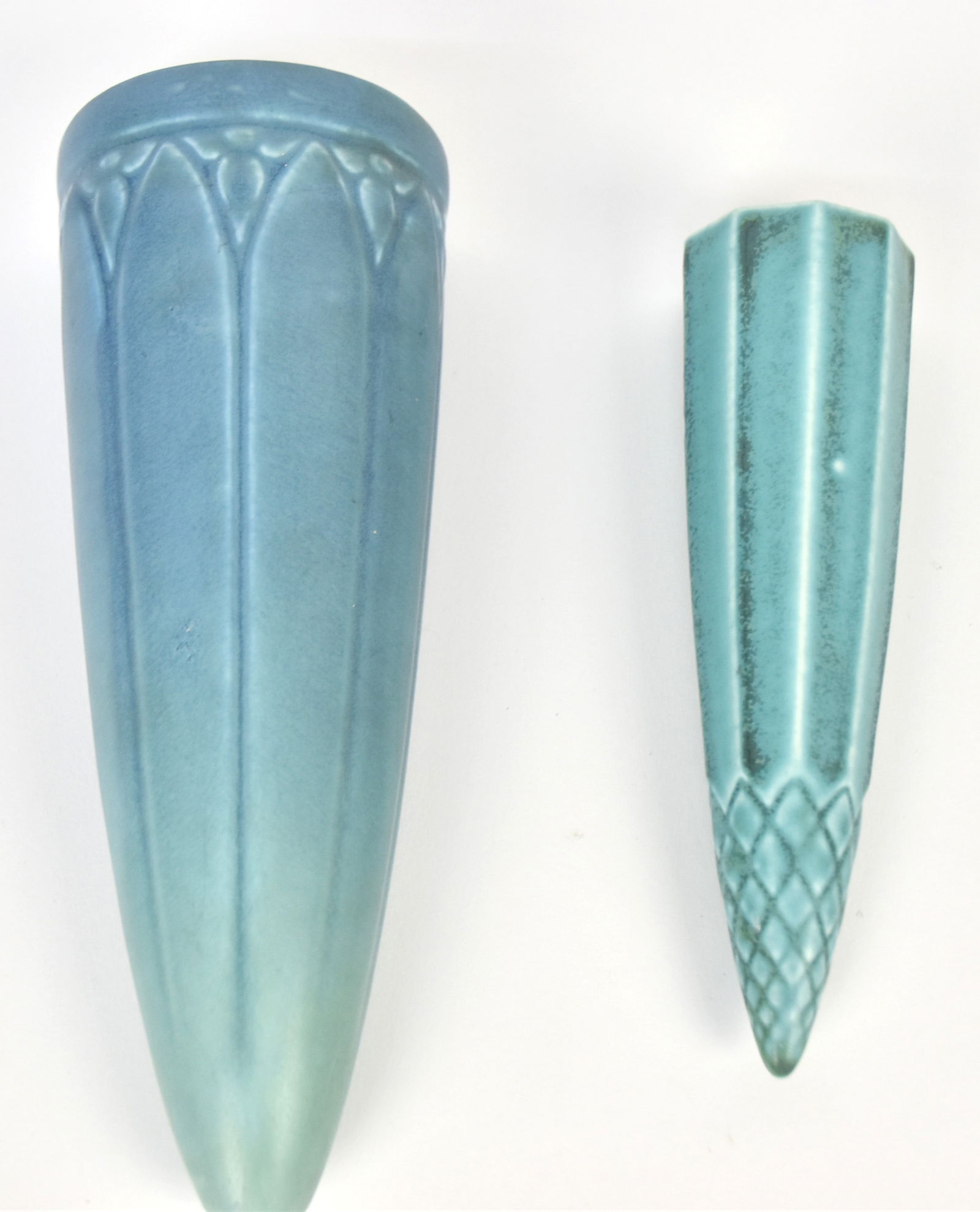 Two Rookwood Blue Matte Wall pockets (1 of 7)