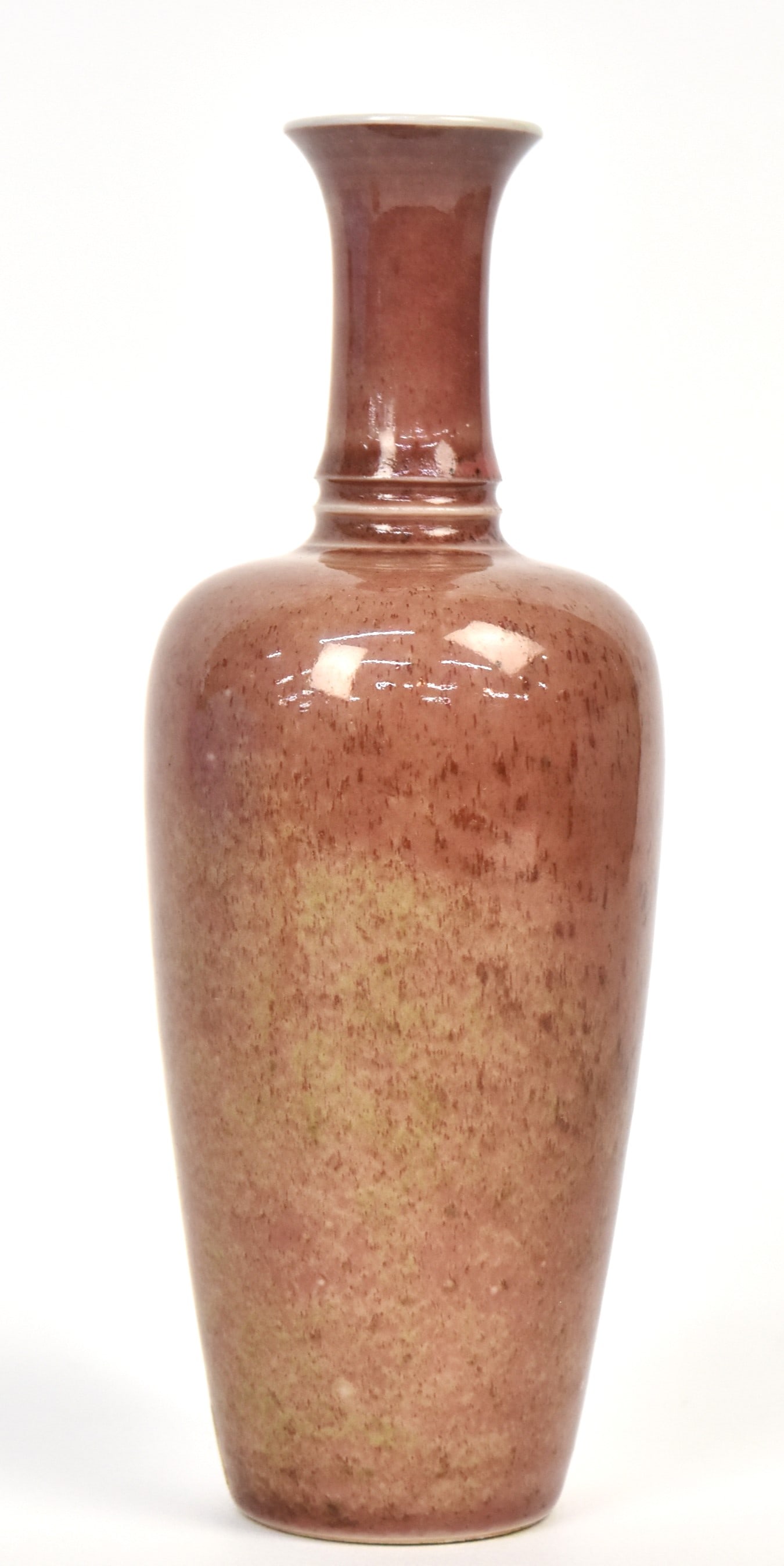 Important Chinese Three String Peach Bloom Morgan Vase (1 of 15)