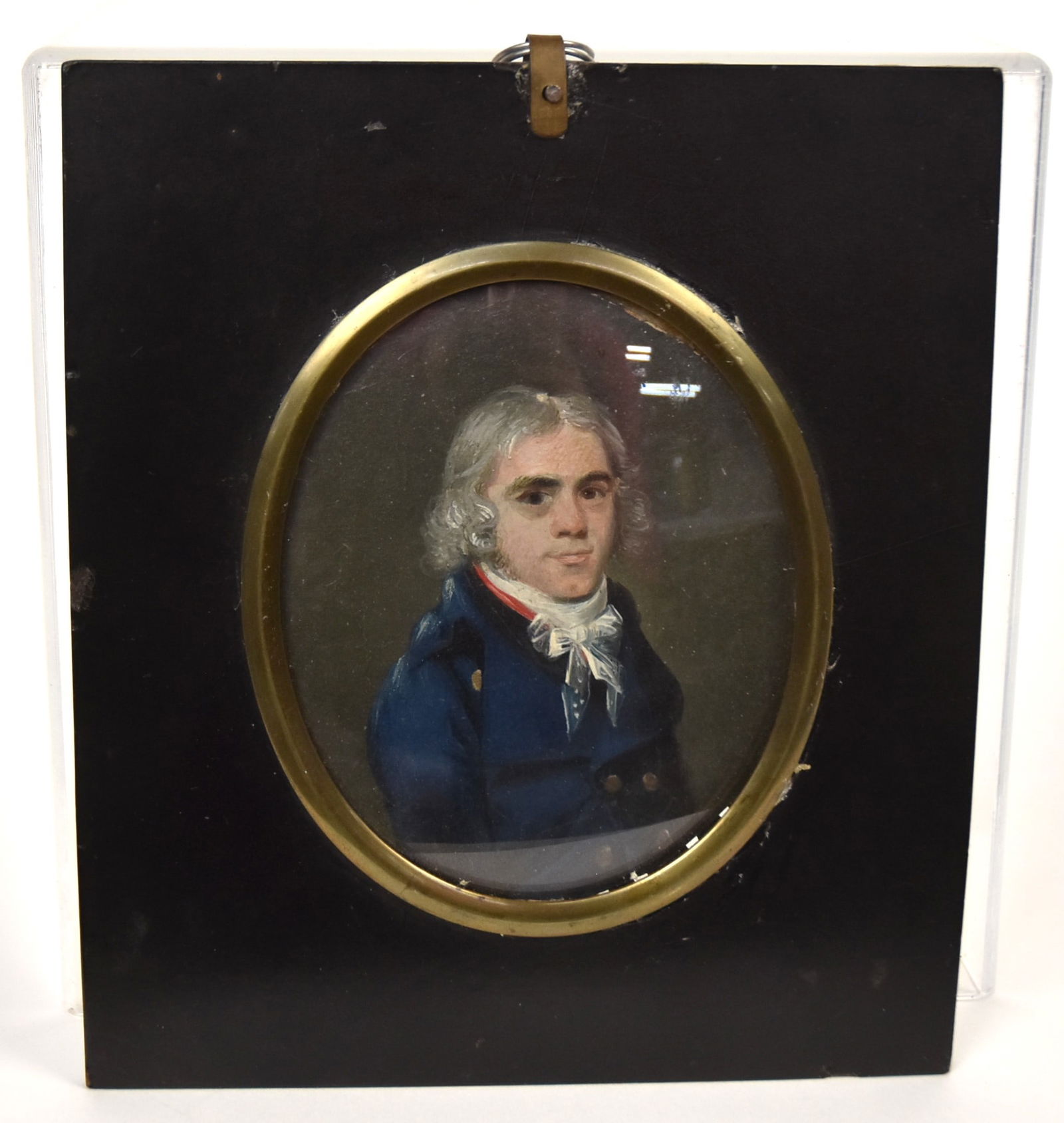 18th Century Miniature Portrait Of Gentleman (1 of 3)