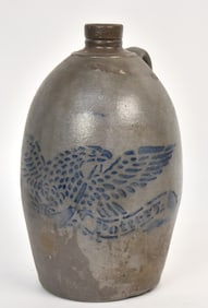 Eagle Pottery Decorated Stoneware Jug