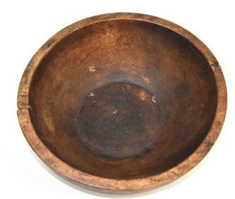 Early Wooden Burl Bowl