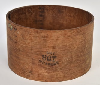 Early Wooden Eight Quart Dry Measure