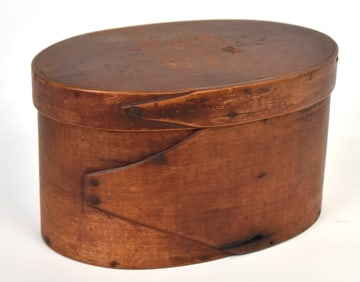 Early Two Finger Wooden Pantry Box