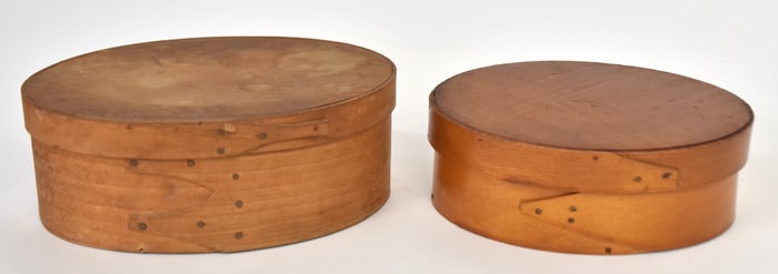 Early Oval Wooden Shaker Pantry Box Plus