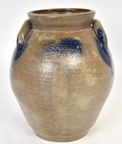 Goodwin & Webster Blue Decorated Ovoid Jar