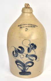 Ballard & Brothers Blue Decorated Stoneware Jug