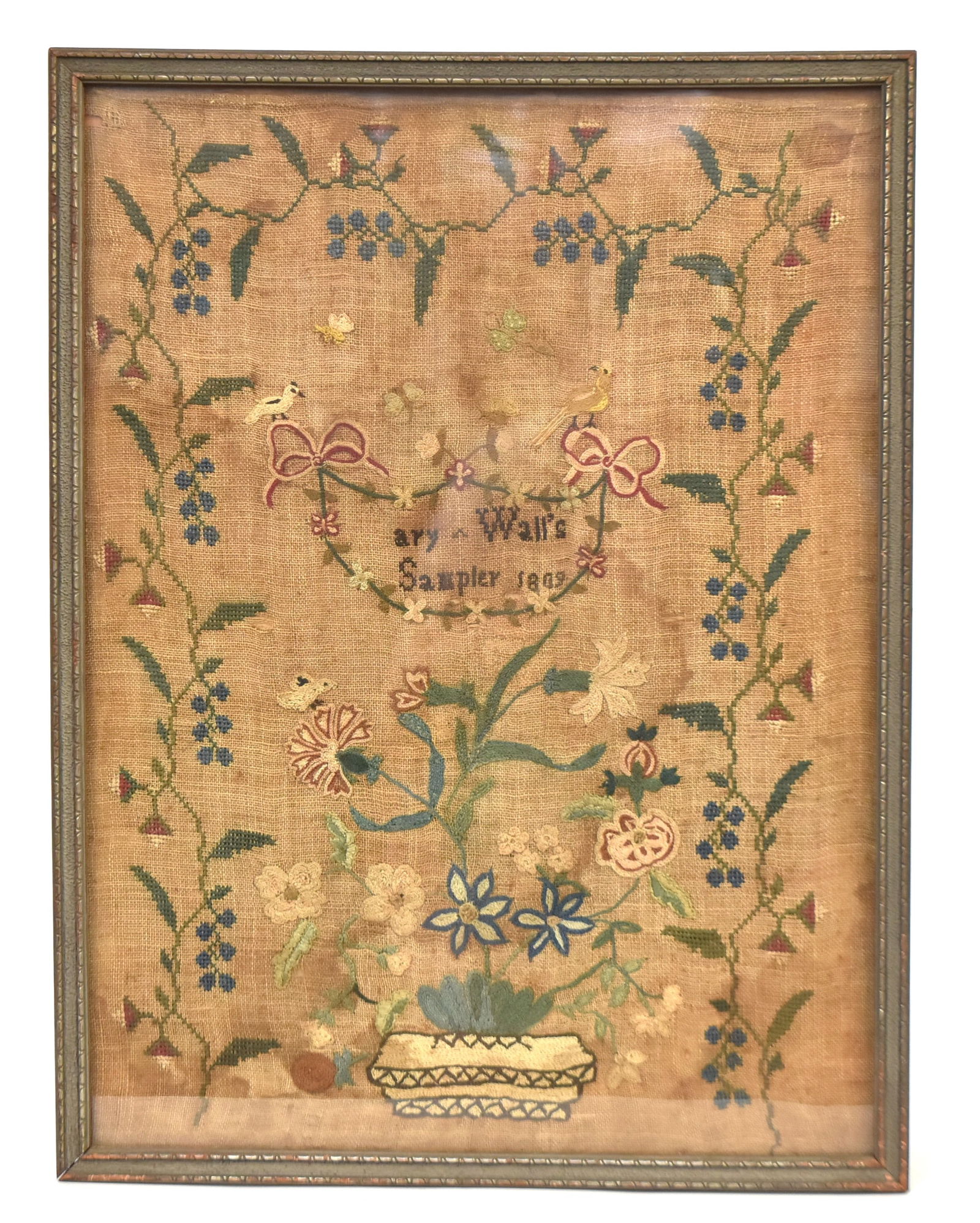 Dated 1809 Needlepoint Sampler (1 of 7)