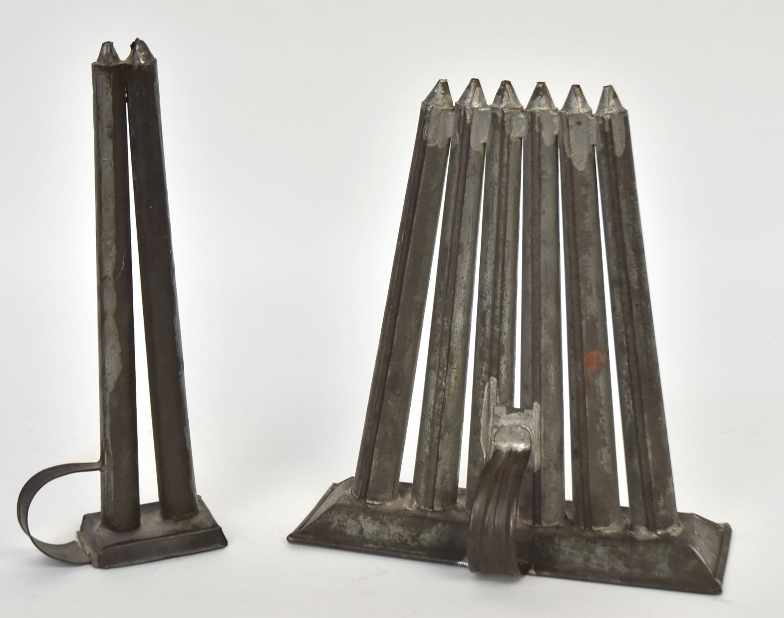 Scarce Two and Five Tube Candle Molds (1 of 3)