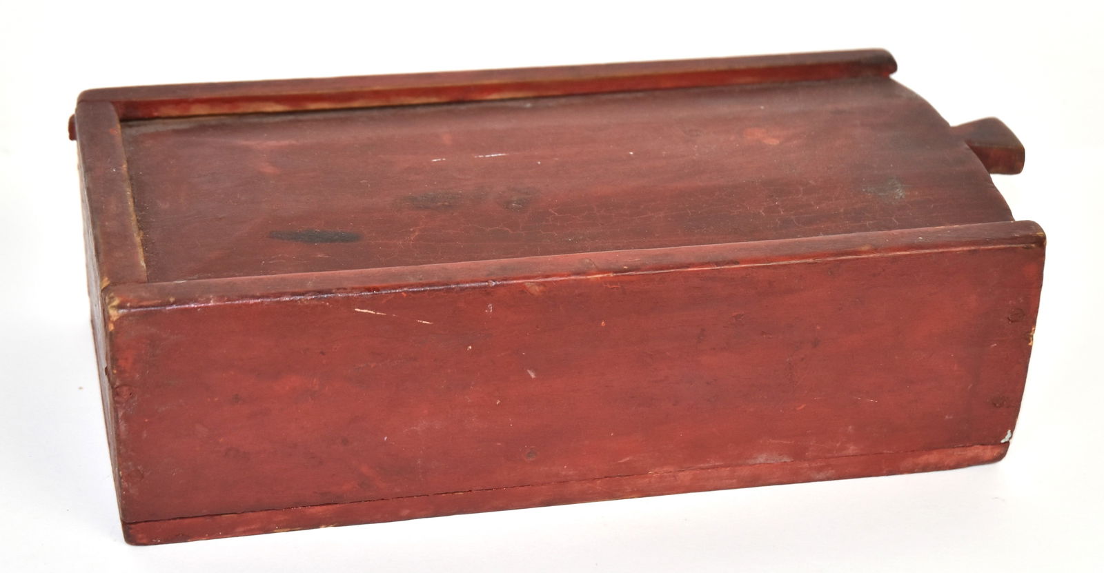 Early Wooden Sliding Lid Candle Box In Old Red (1 of 4)