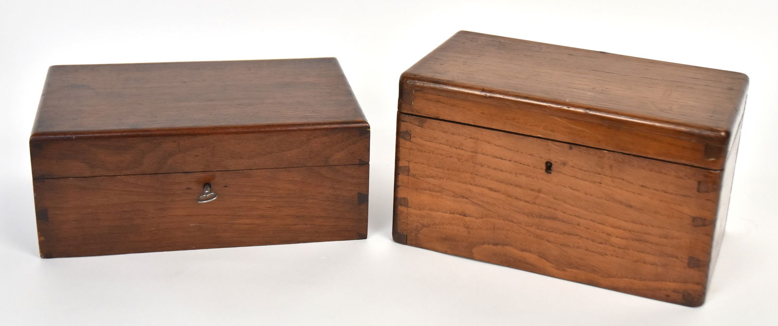 Two Walnut Dovetailed Boxes (1 of 9)