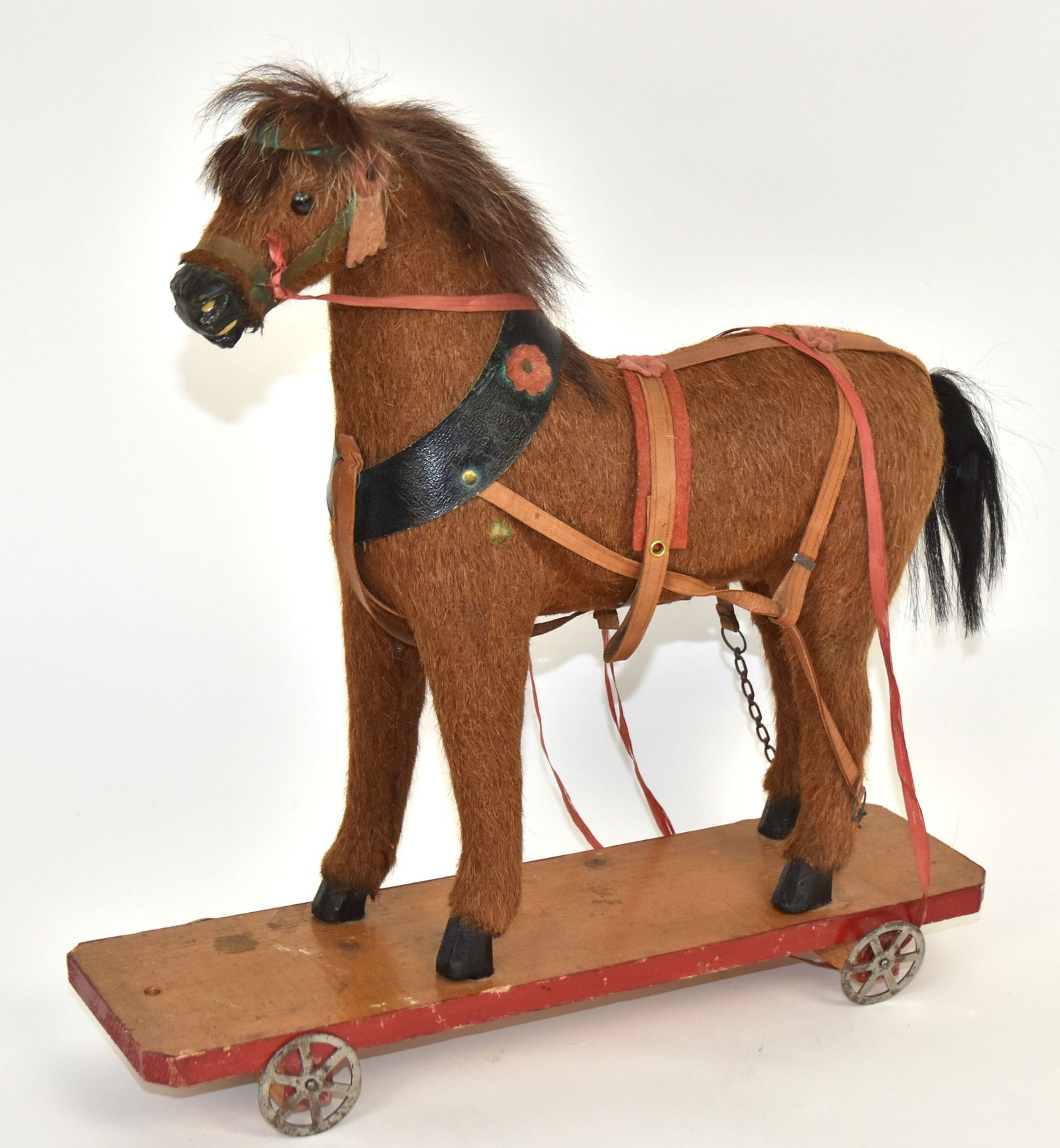 19th Century Horse Hair Pull Toy Horse (1 of 12)
