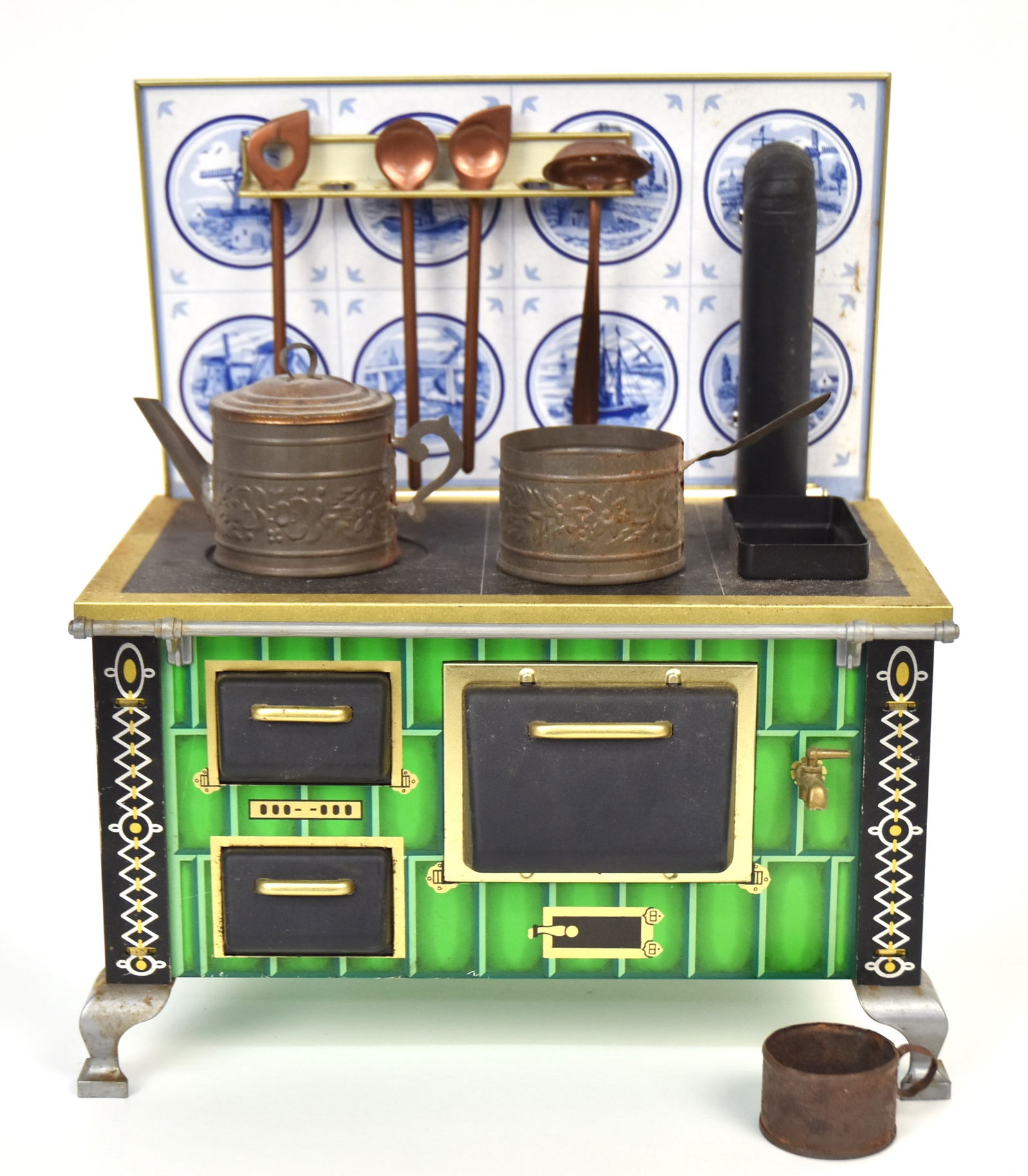 Western Germany Lithograph Metal Toy Stove (1 of 6)