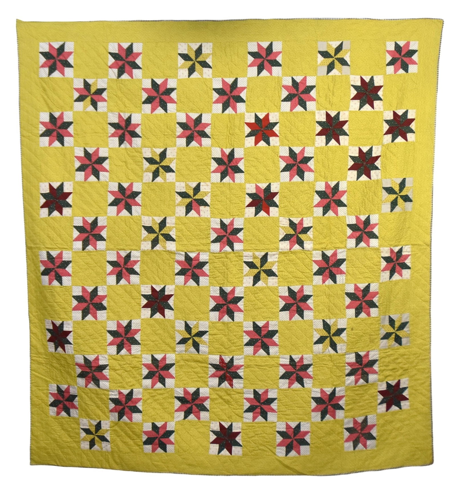 19th Century PA Star Quilt: Nice colors, Excellent condition. 77 x 71".