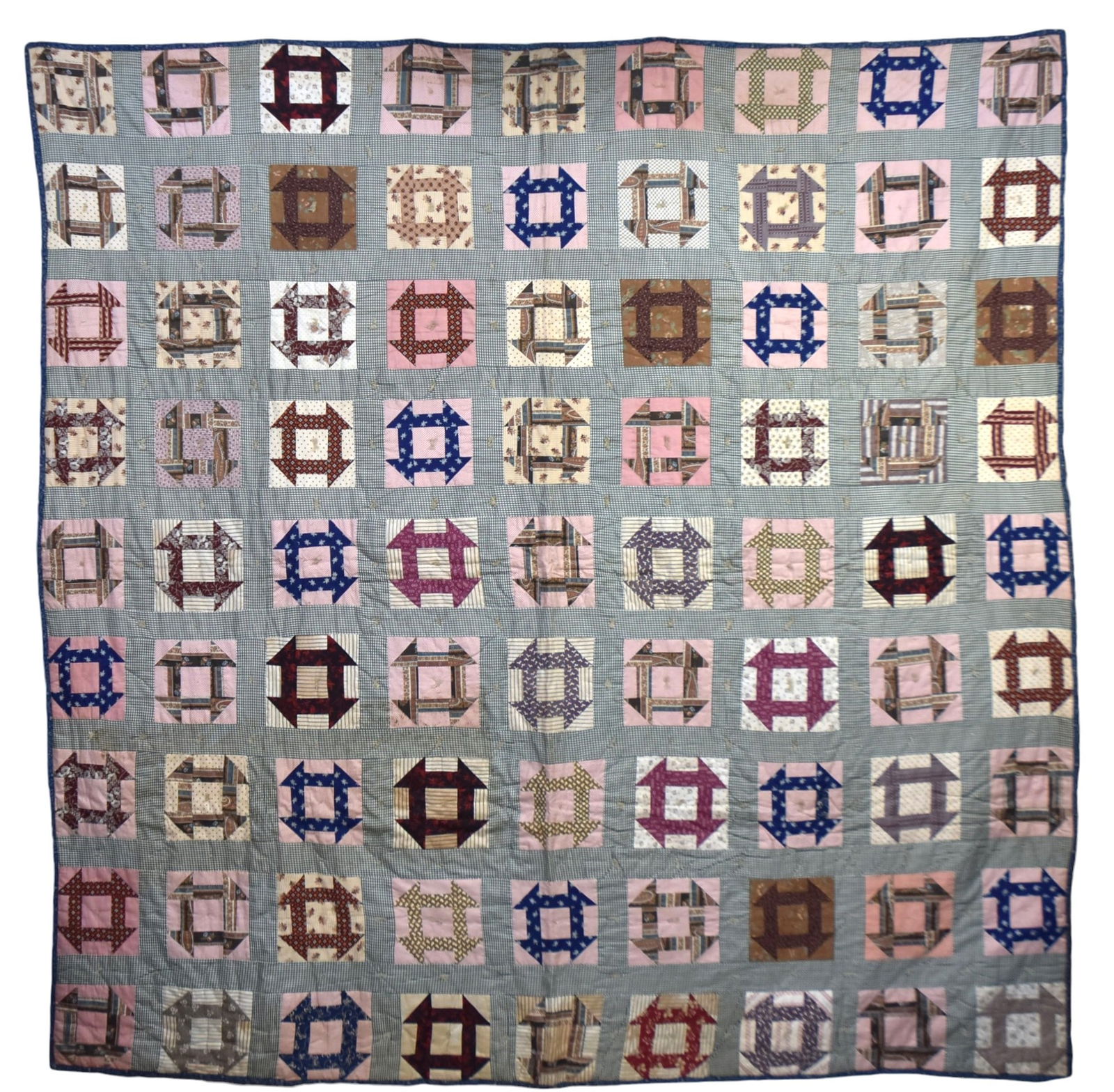 19th Century Handmade Knotted Quilt (1 of 8)