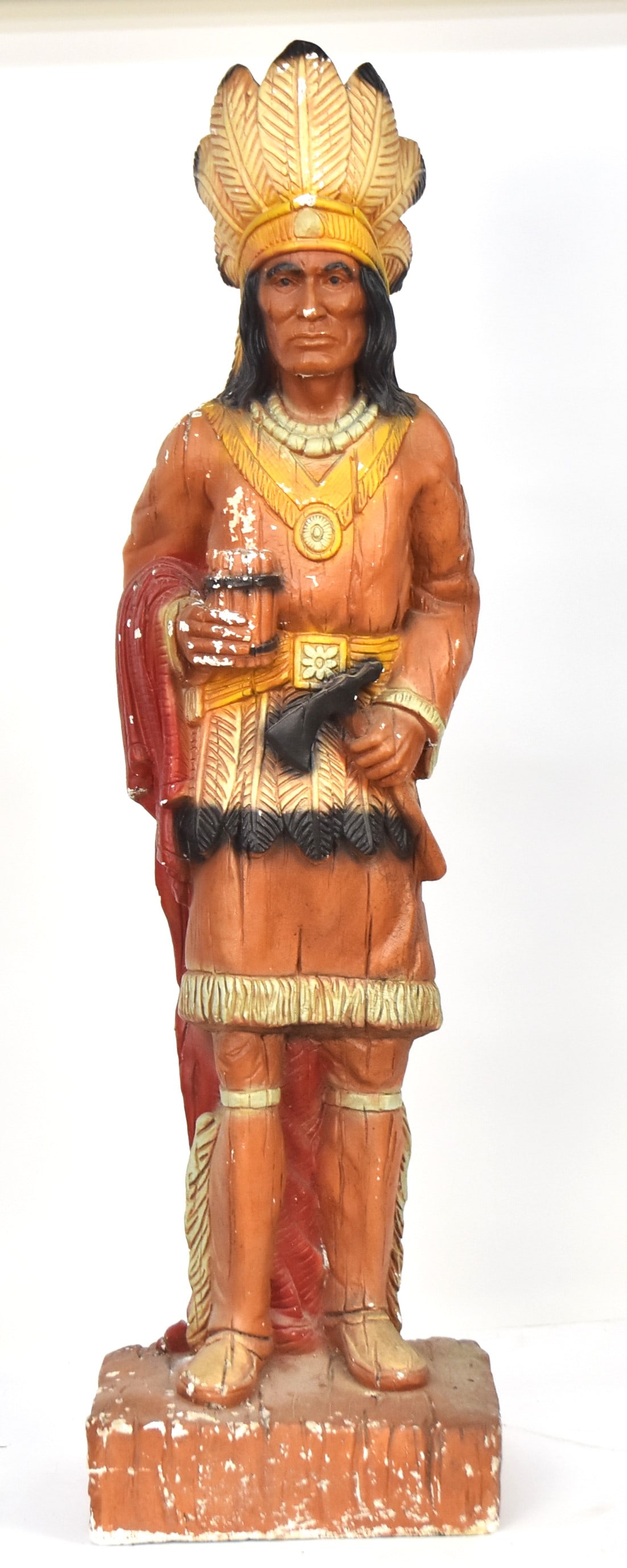 1930's Chalkware Tobacco Store Indian (1 of 7)