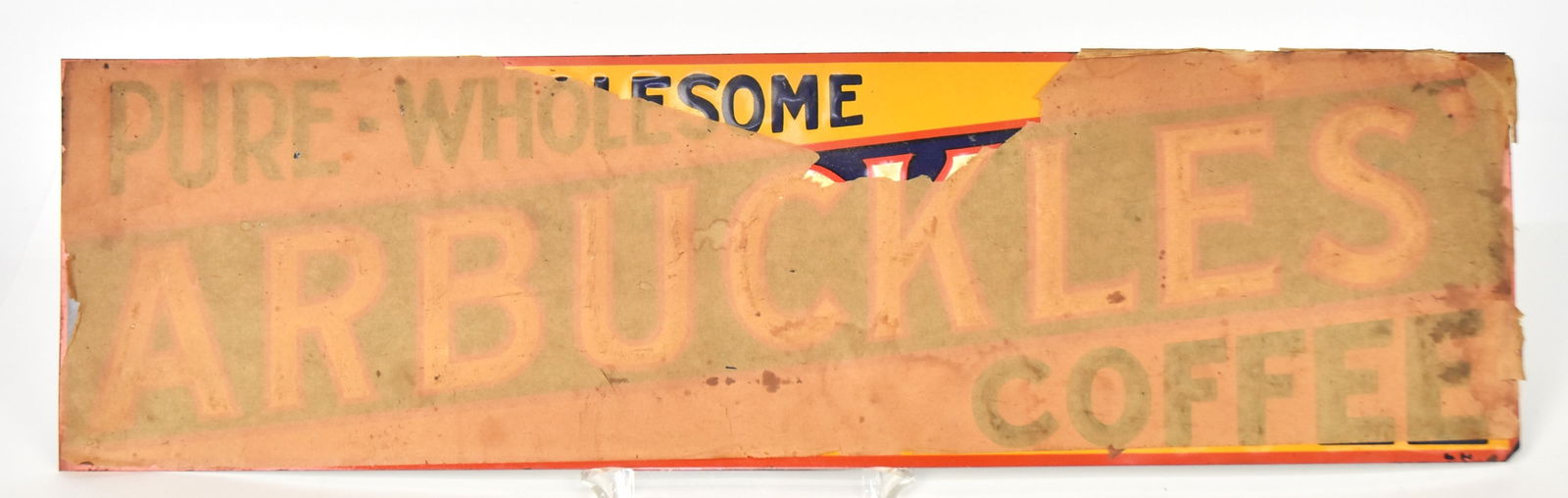 Original Tin Arbuckles Coffee Sign (1 of 4)