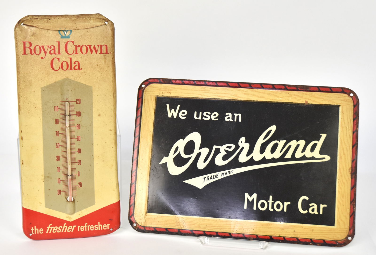 RC Cola Metal Thermometer and Overland Sign (1 of 5)