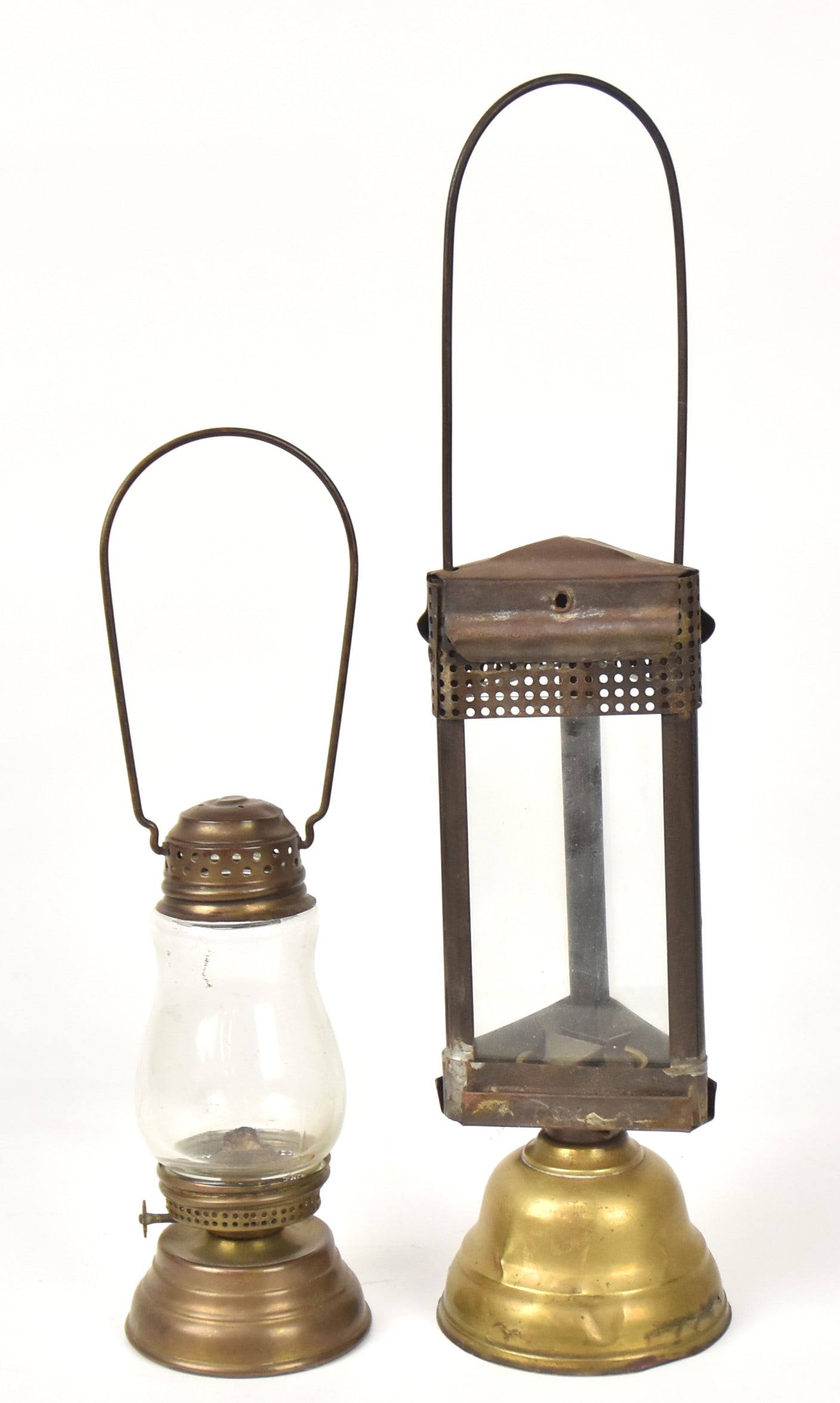 Two Brass Sketer's Lanterns (1 of 8)