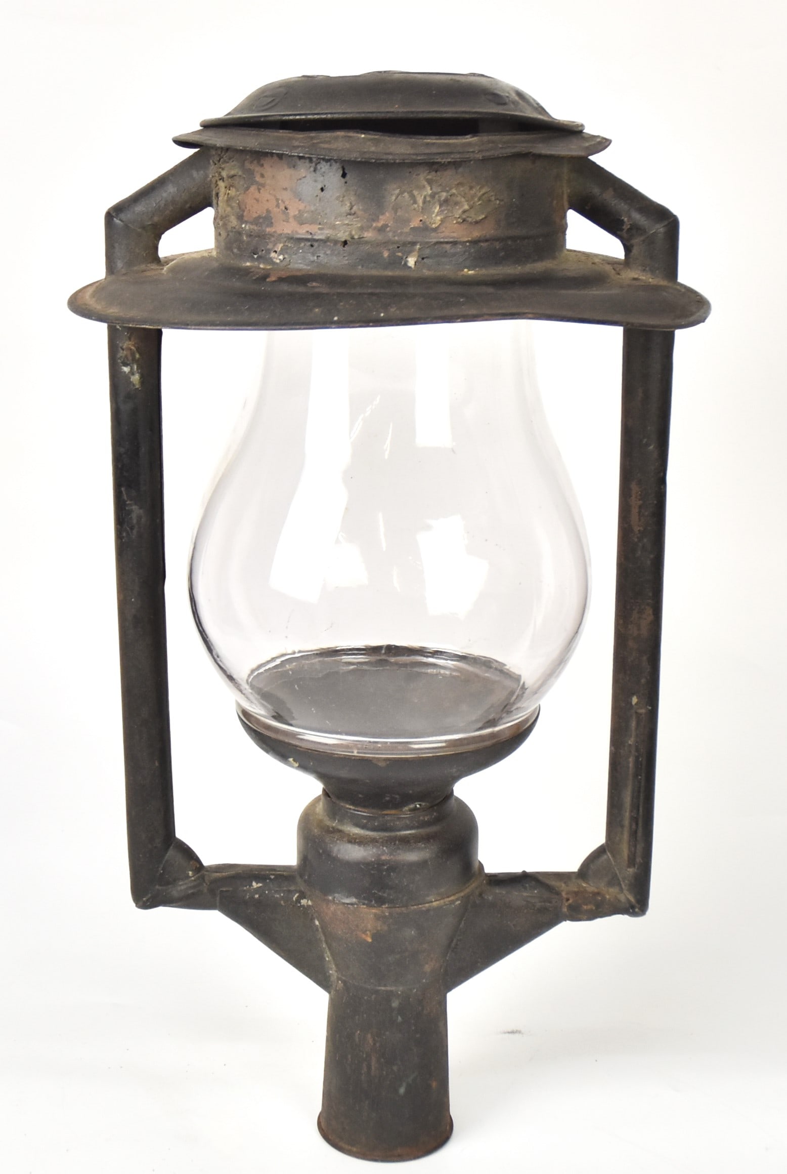 Early Tin Dietz Pole Lantern with Glass Globe (1 of 7)