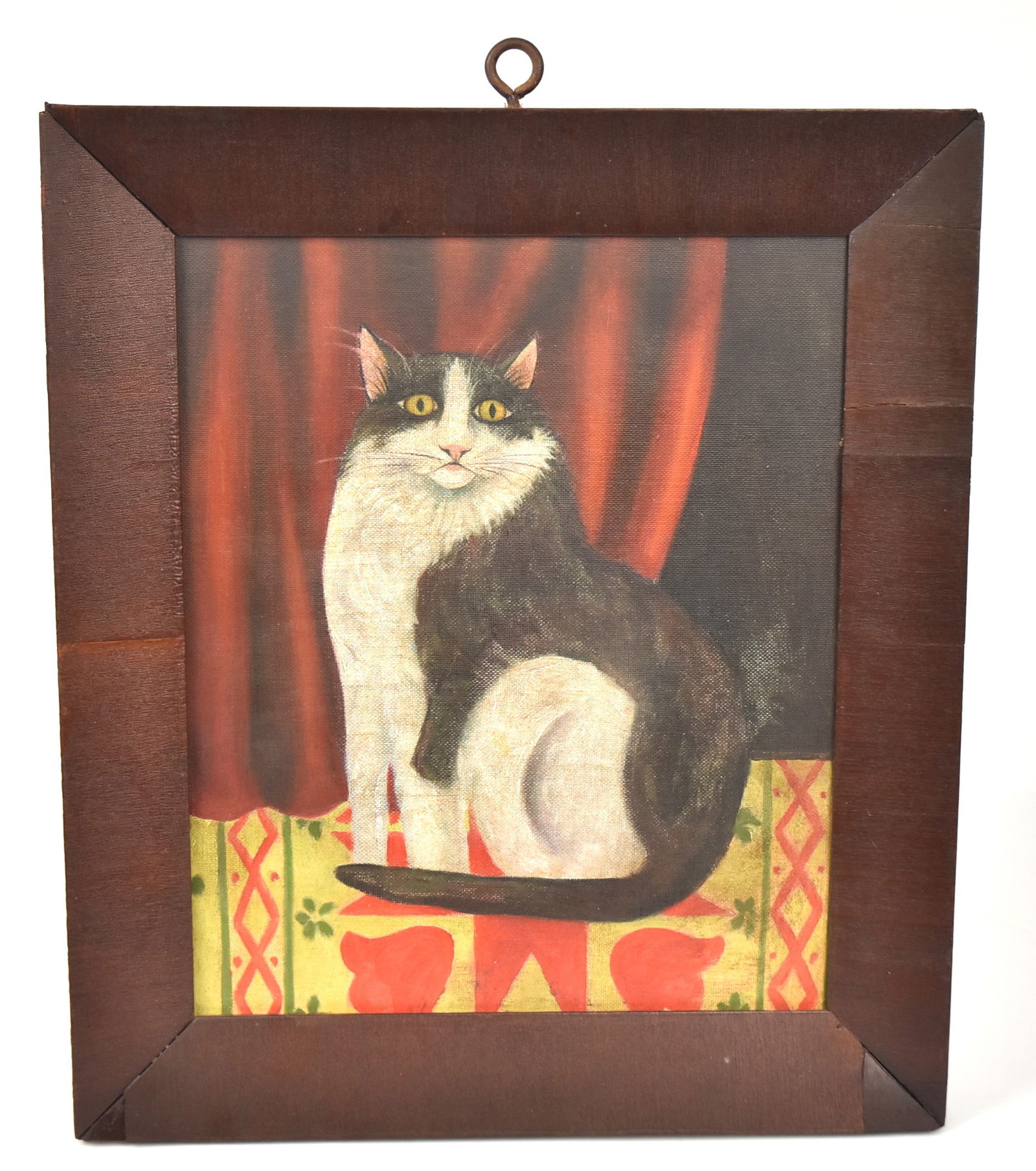Folk Art Painting of Cat (1 of 4)
