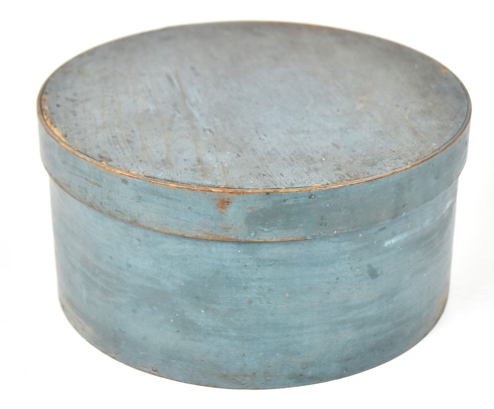 Early Wooden Pantry Box with Old Blue Paint (1 of 6)