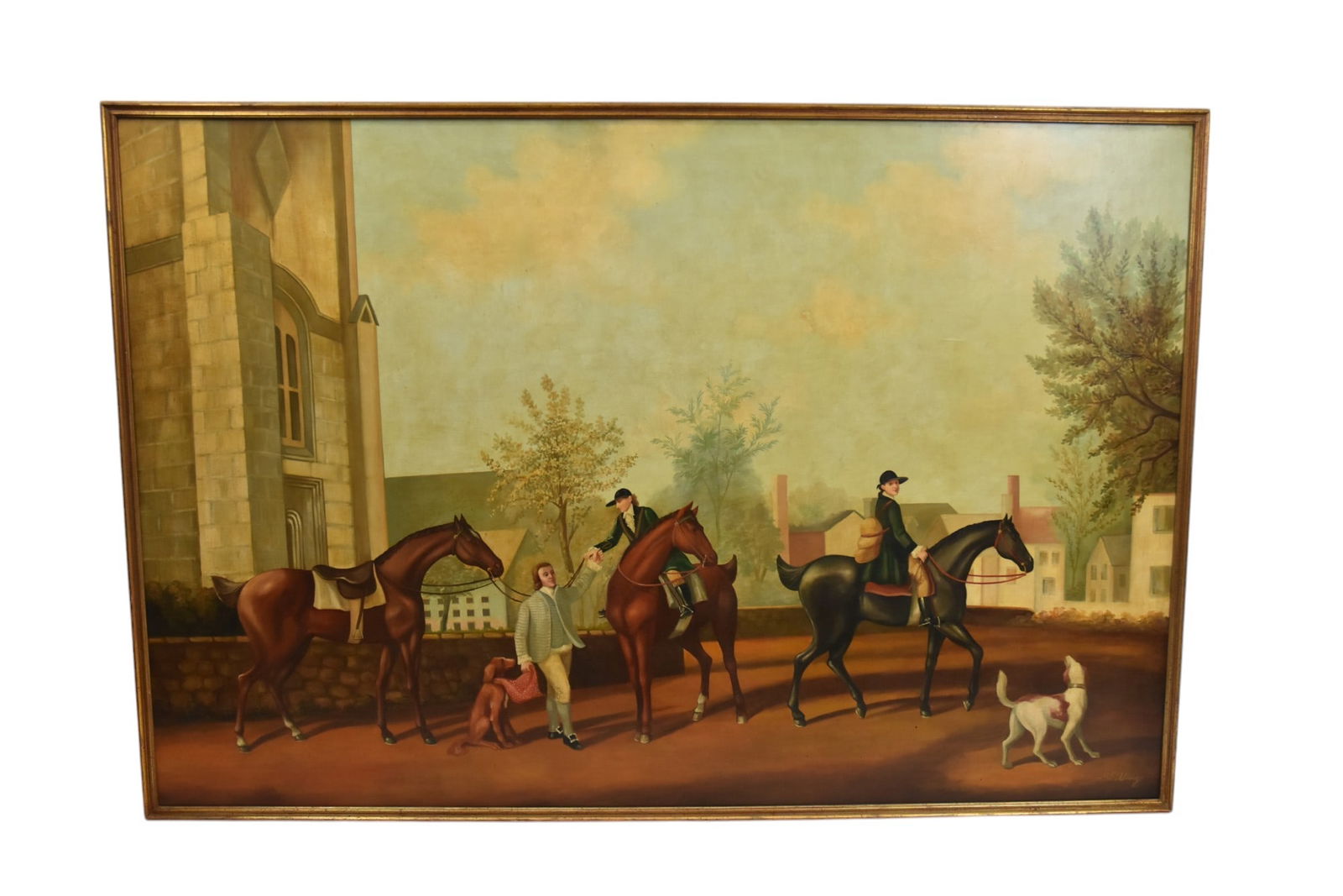 William Skilling "Ready for The Hunt" Oil Painting (1 of 10)