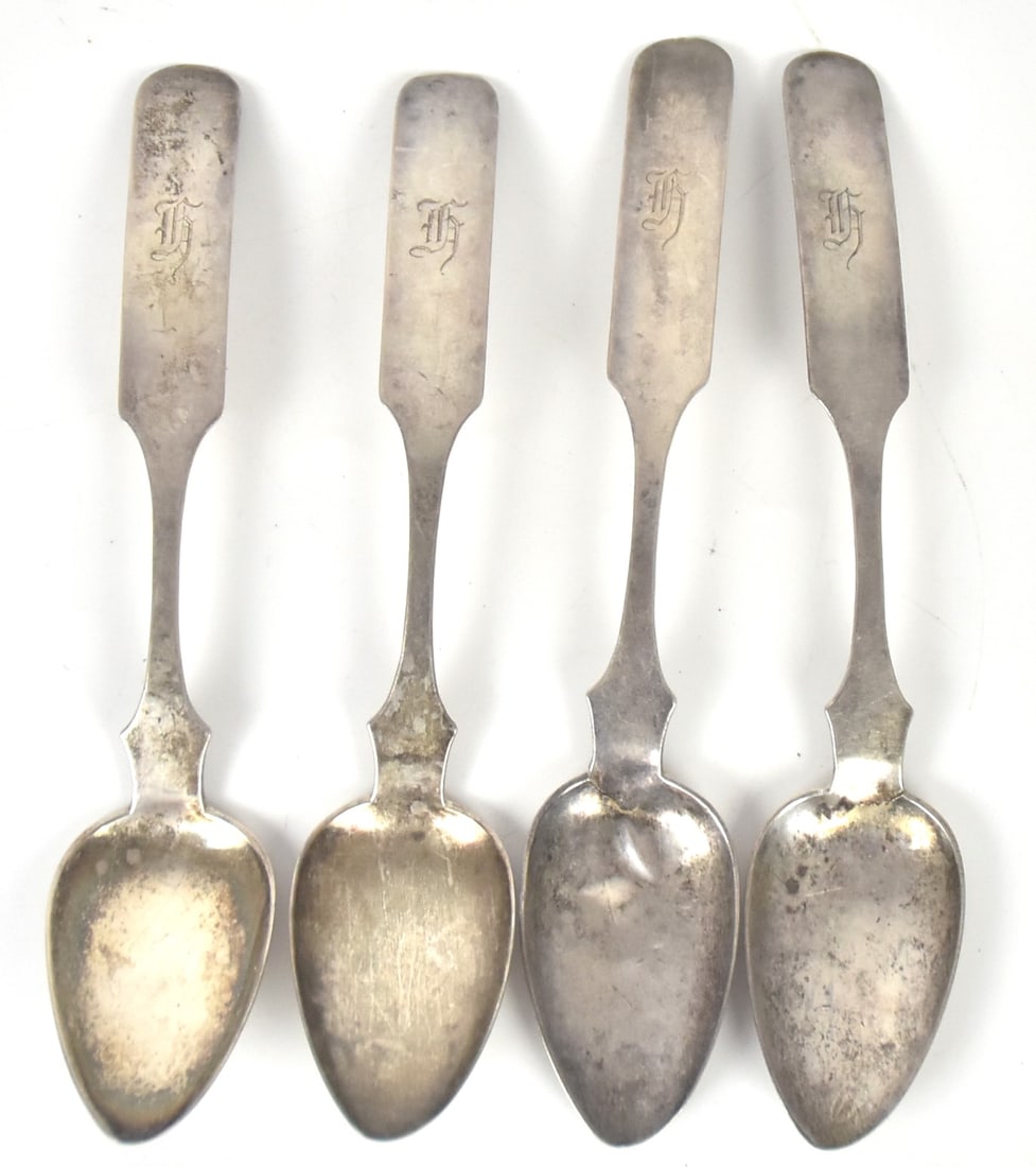 Four T.K. Marsh Paris, KY Coin Silver Table Spoons (1 of 5)
