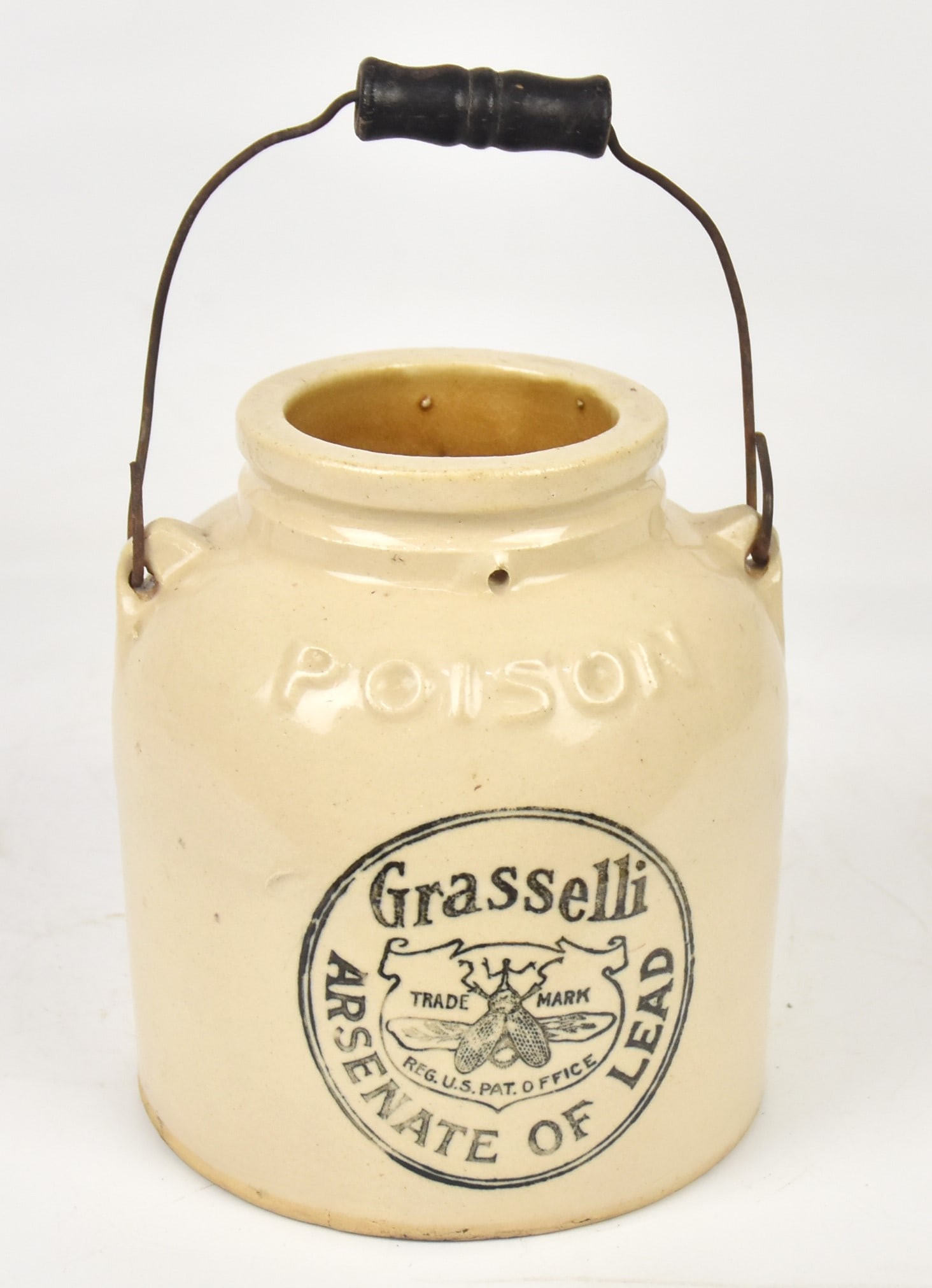 Grasselli Arsenate of Lead Poison Stoneware Jar (1 of 8)