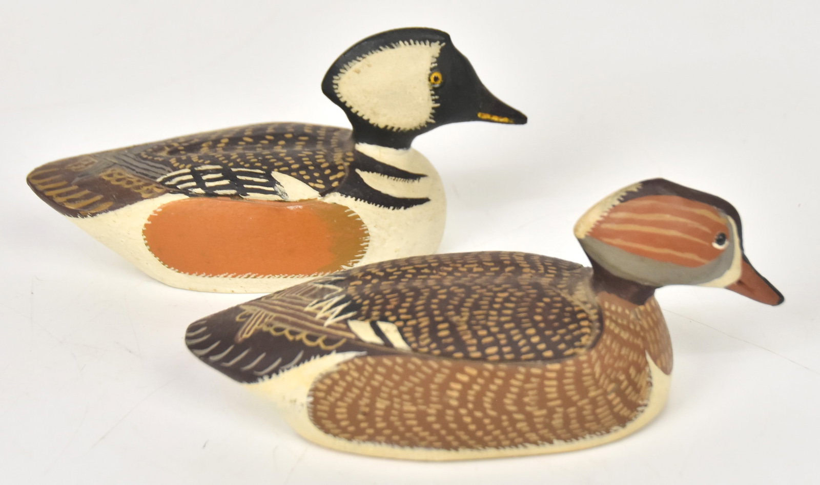 John (Jack) F. Rider, Ohio Pr. Of Wooden Duck Decoys (1 of 5)