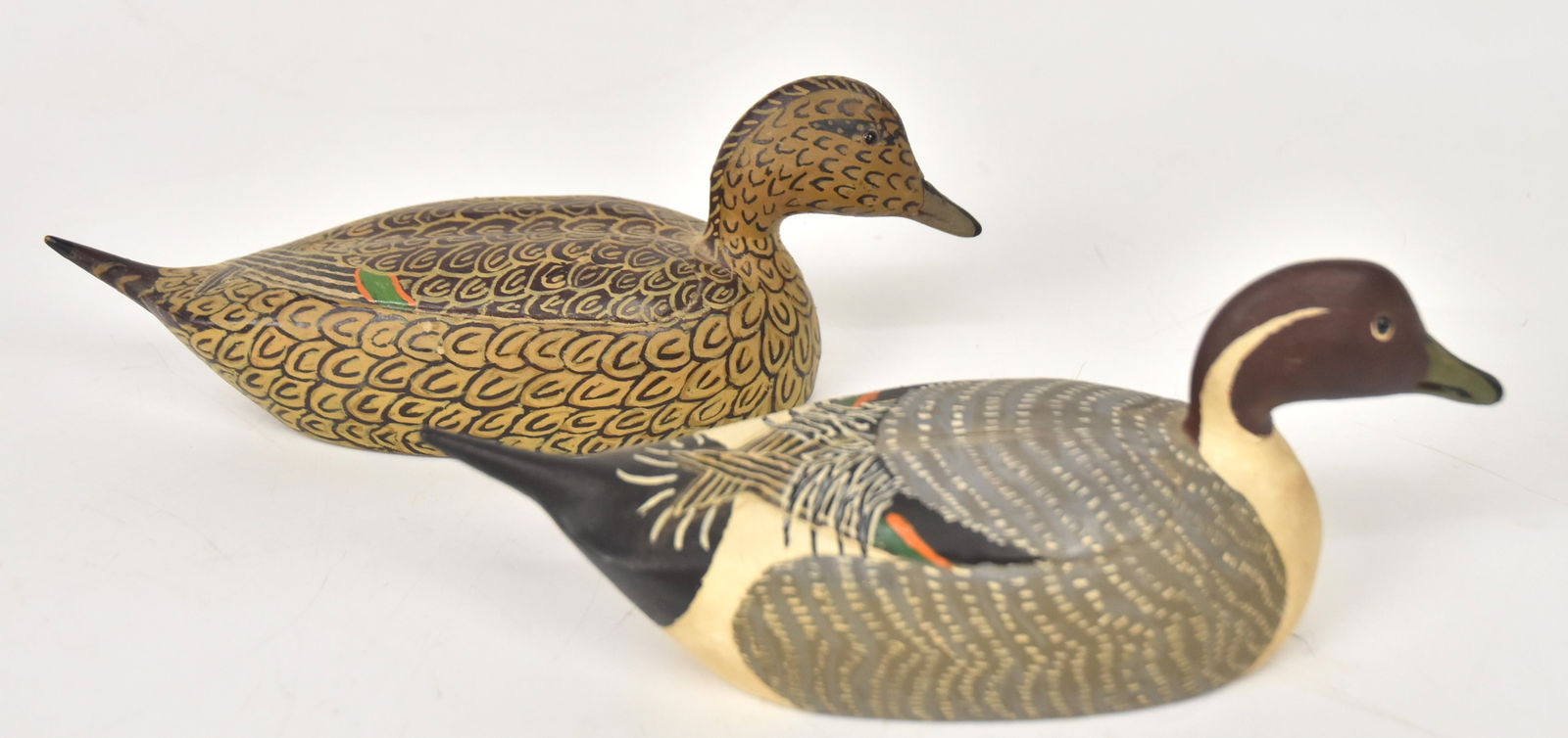 John (Jack) F. Rider, Ohio Pr. Of Wooden Duck Decoys (1 of 7)