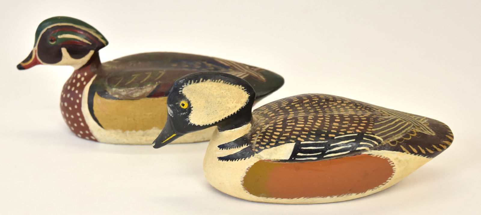 John (Jack) F. Rider, Ohio Pr. Of Wooden Duck Decoys (1 of 5)