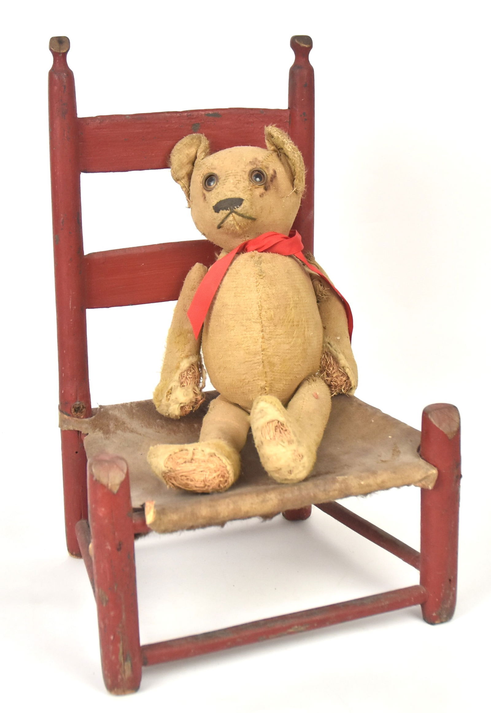 Early Google-Eye Straw Filled Teddy Bear (1 of 15)