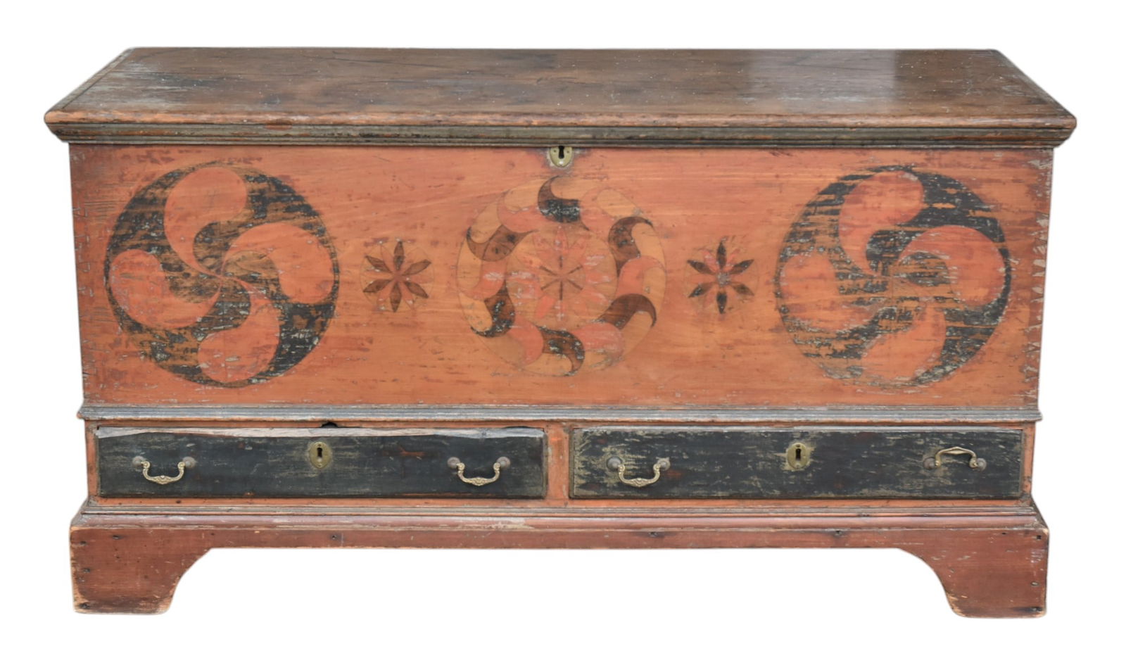 Early Pennsylvania Paint Decorated Blanket Chest (1 of 8)