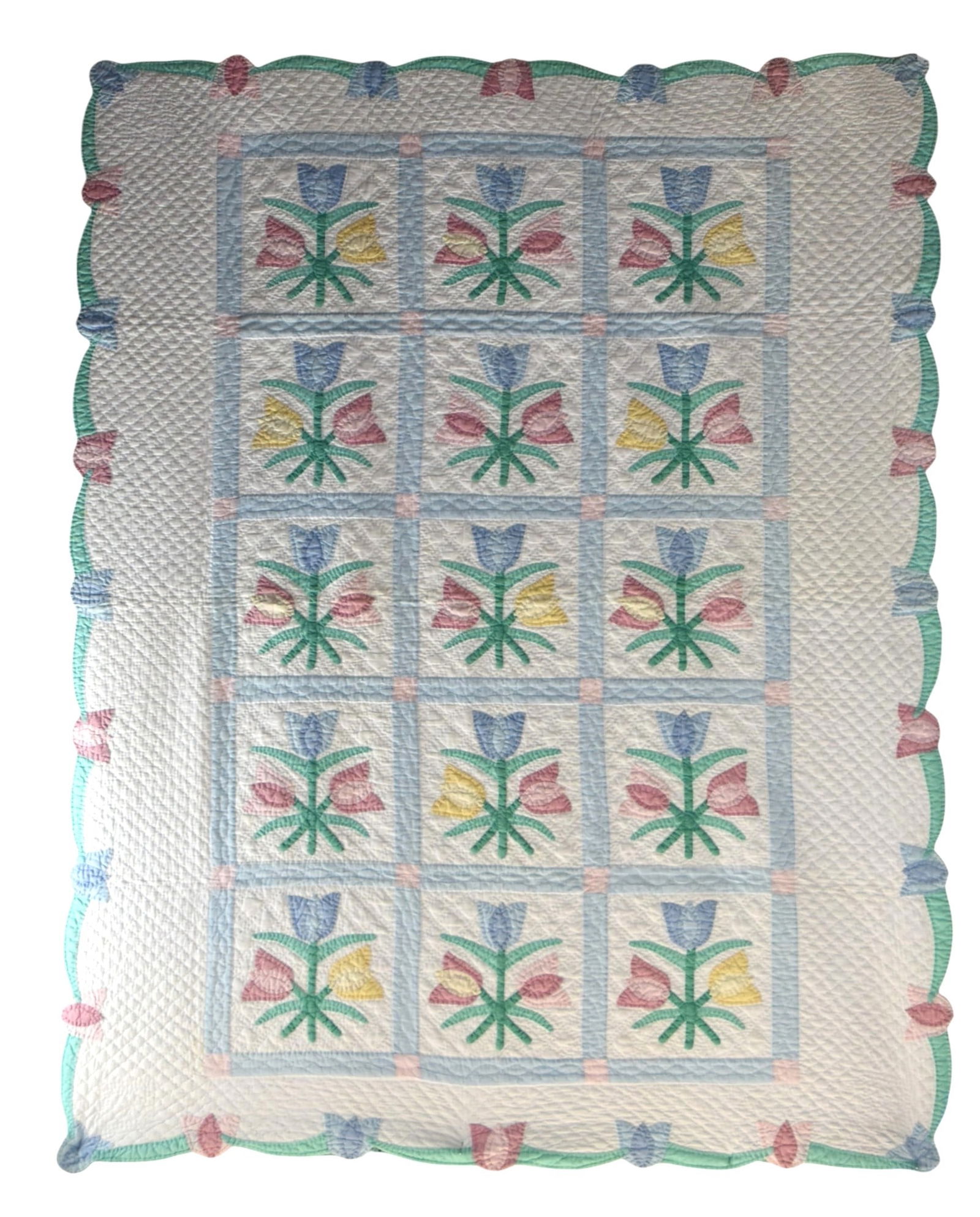 Handmade Appliqued Quilt (1 of 8)