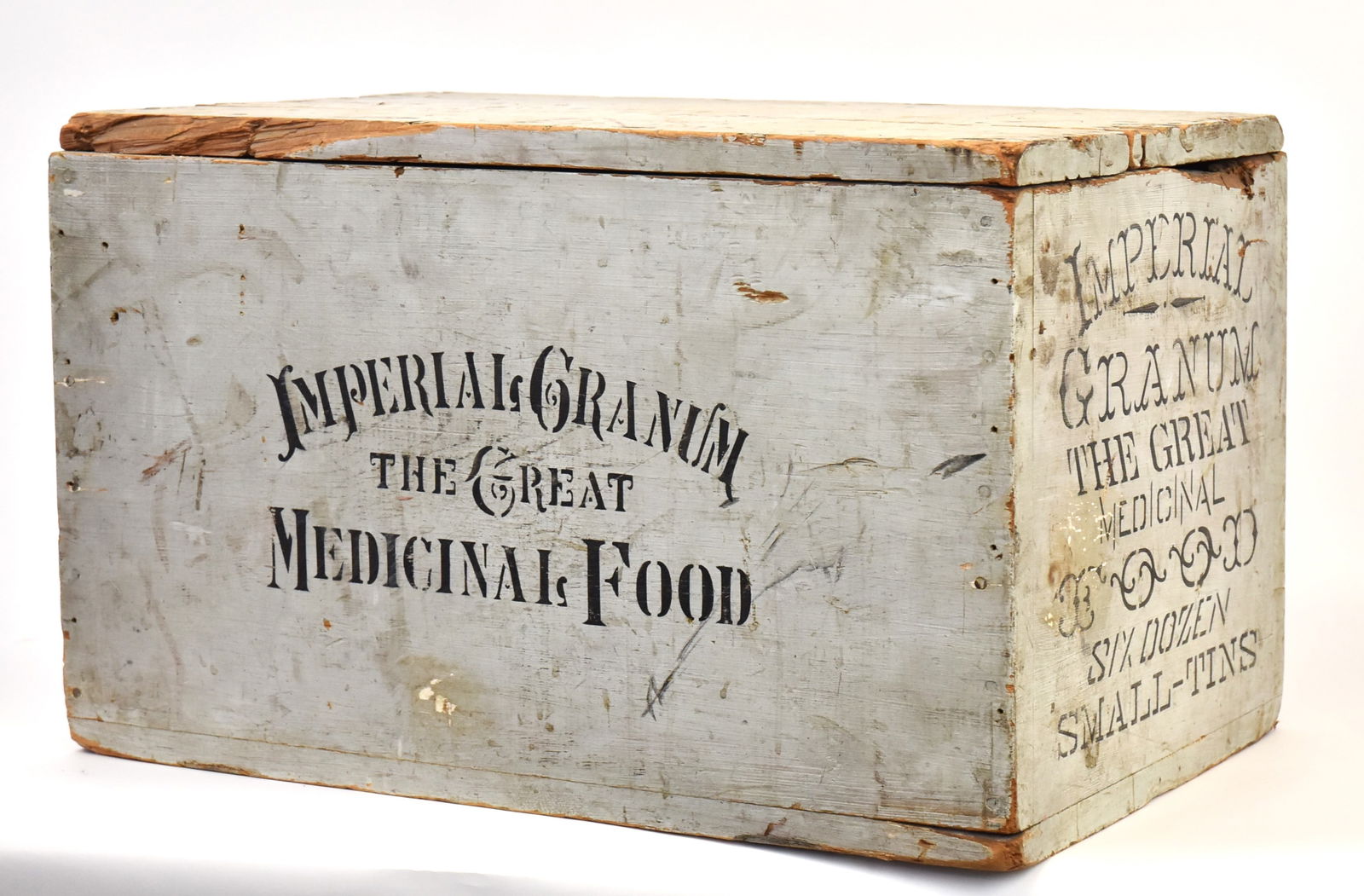 Early Wooden Imperial Granum Medical Food Box  (1 of 6)