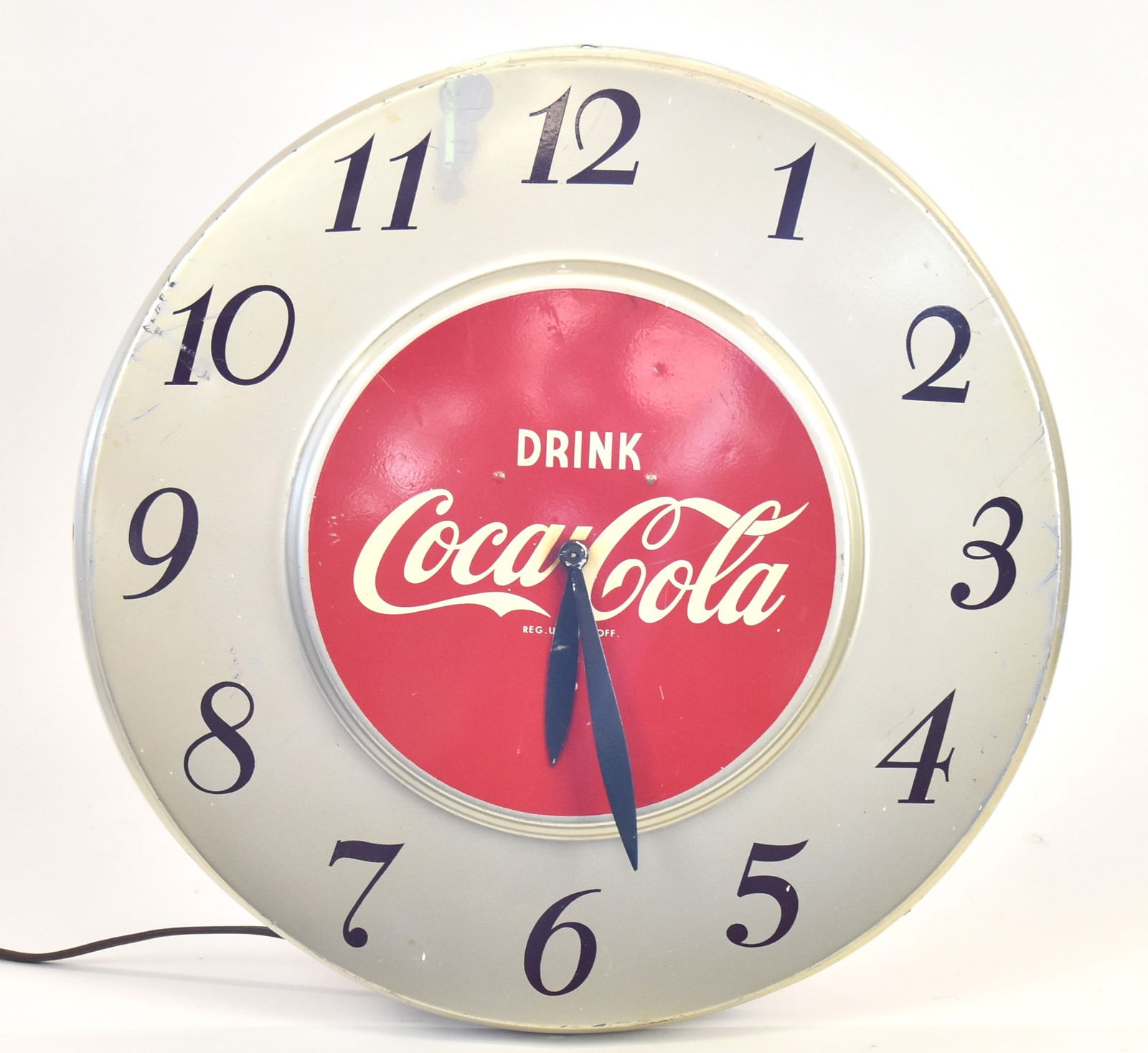 1950's Coca Cola Metal Clock (1 of 6)
