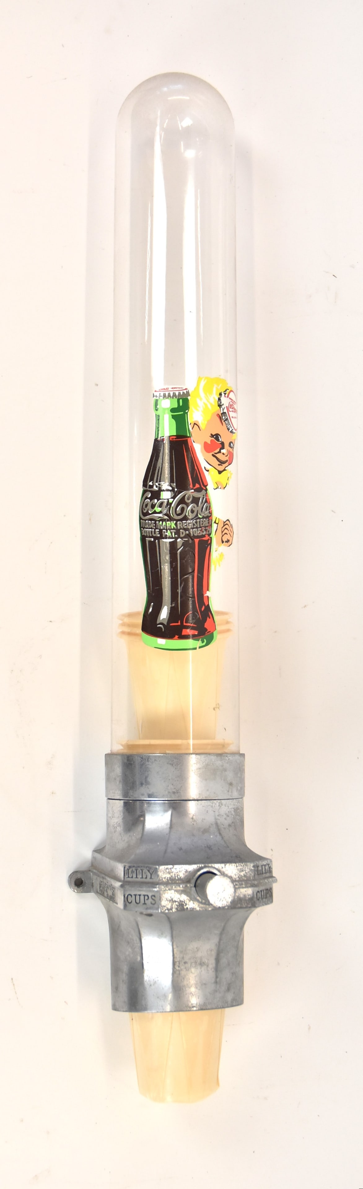 Rare Coca Cola Lily Cups Dispenser With Sprite Boy (1 of 7)