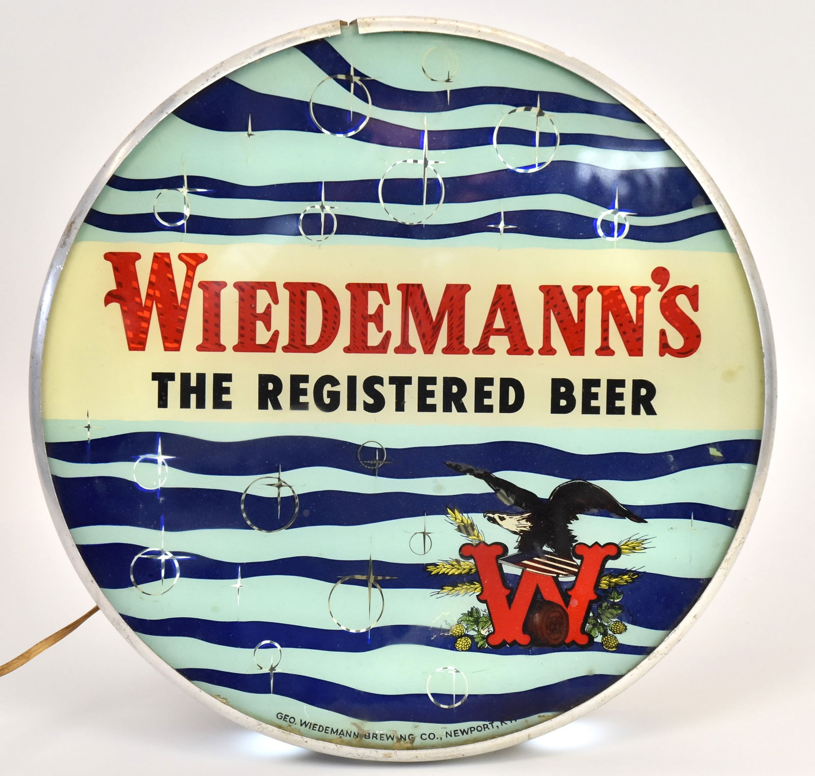 1950's Wiedemann's Beer Motion Light Sign (1 of 9)